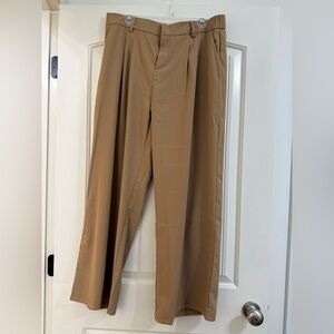 Women Tan Wide Leg Pants